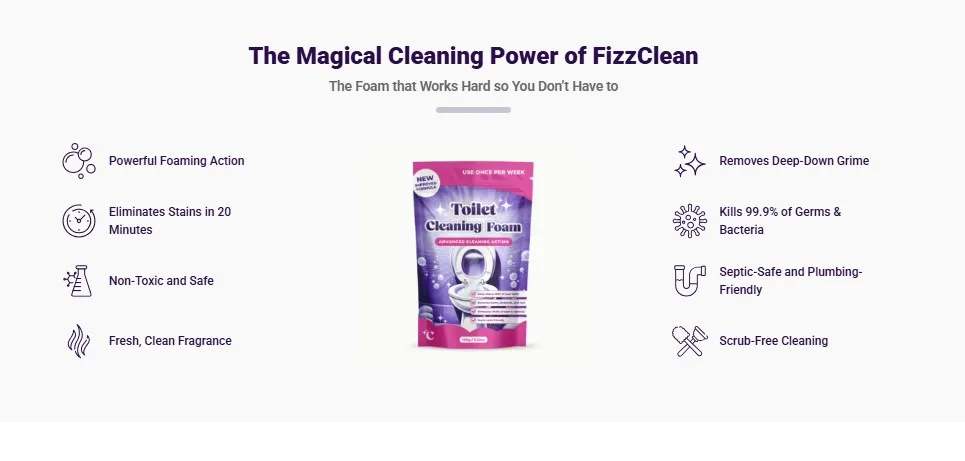 FizzClean toilet cleaning foam offer product image