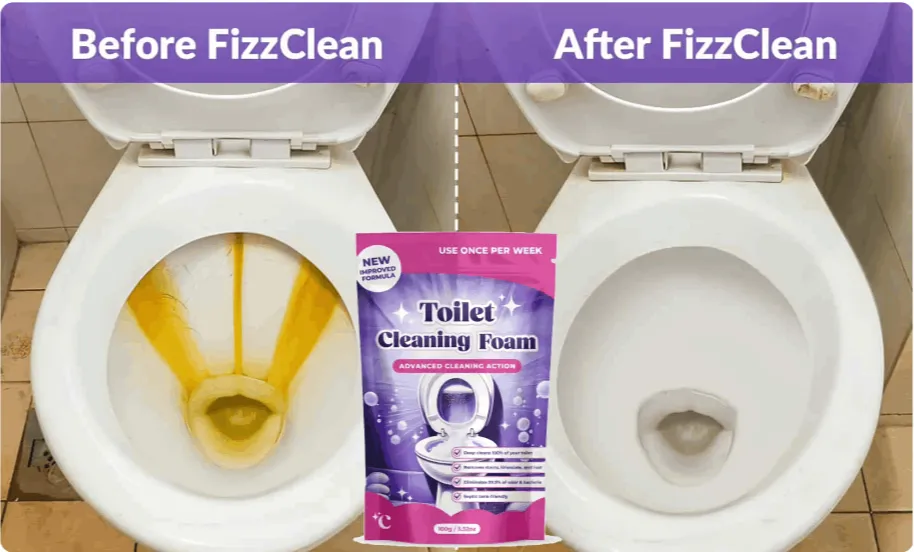 FizzClean toilet cleaning foam product presentation